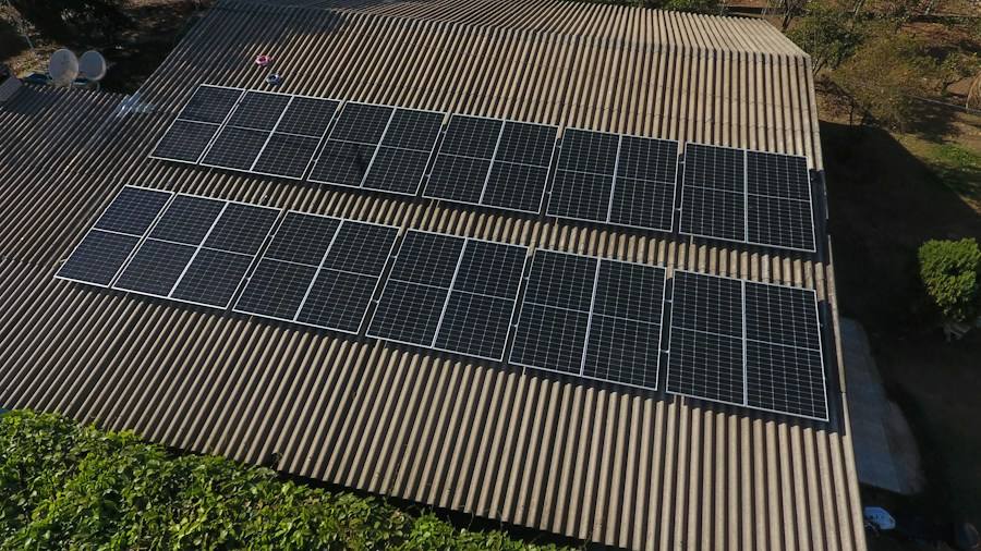Solar panels installed on a rooftop, representative image